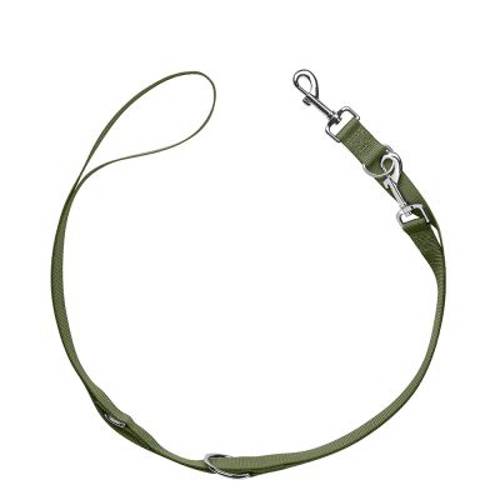 Komplet HUNTER London oliwkowy, obroża + smycz Rozmiar L-XL + smycz 200 cm / 15 mm - Hunter