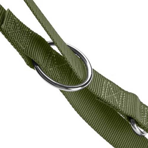 Komplet HUNTER London oliwkowy, obroża + smycz Rozmiar L-XL + smycz 200 cm / 15 mm - Hunter