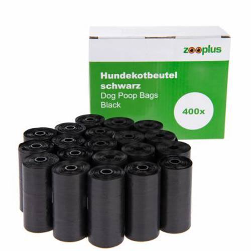 Czarne worki na odchody psa 4 rolki po 20 worków - Zooplus Selection
