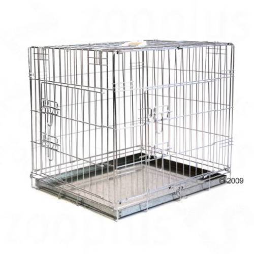 Klatka do pomieszczenia Double Door M: dł. x szer. x wys.: 78 x 55 x 61 cm - Zooplus Selection