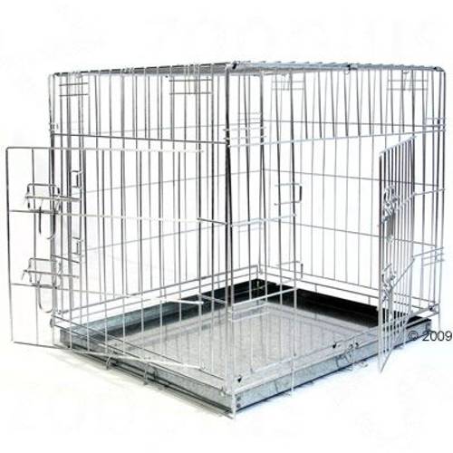 Klatka do pomieszczenia Double Door M: dł. x szer. x wys.: 78 x 55 x 61 cm - Zooplus Selection