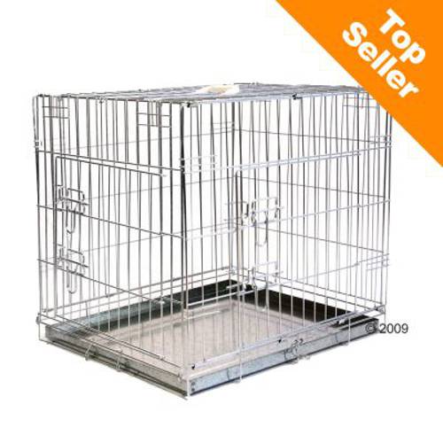 Klatka do pomieszczenia Double Door M: dł. x szer. x wys.: 78 x 55 x 61 cm - Zooplus Selection