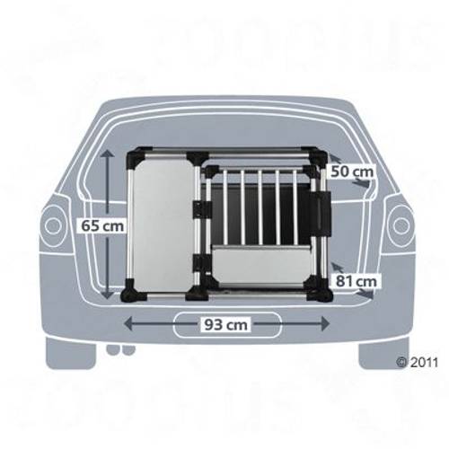 Trixie transporter aluminiowy, L Szer. x dł. x wys.: 93 × 81 x 64 cm - Trixie