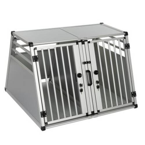 AluRide podwójny transporter aluminiowy L:  szer. x gł. x wys.: 80 x 92 x 65 cm - Zooplus Selection