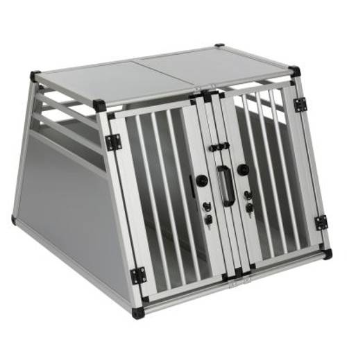 AluRide podwójny transporter aluminiowy L:  szer. x gł. x wys.: 80 x 92 x 65 cm - Zooplus Selection