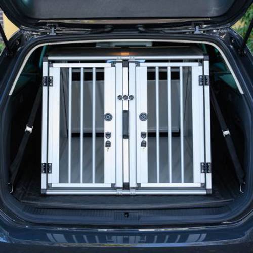 AluRide podwójny transporter aluminiowy XL: szer. x gł. x wys.: 97 x 92 x 68 cm - Zooplus Selection