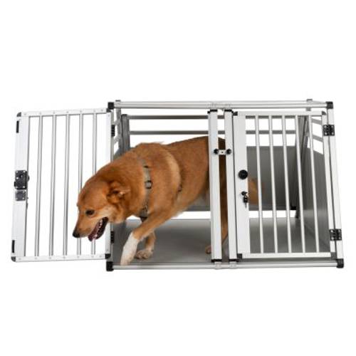 AluRide podwójny transporter aluminiowy XL: szer. x gł. x wys.: 97 x 92 x 68 cm - Zooplus Selection