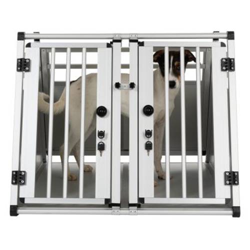 AluRide podwójny transporter aluminiowy XL: szer. x gł. x wys.: 97 x 92 x 68 cm - Zooplus Selection
