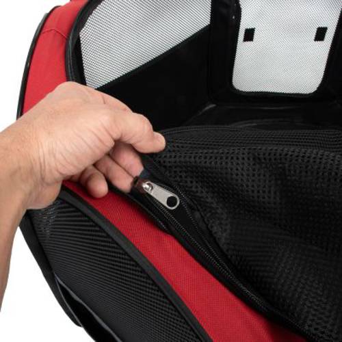 Nylonowy kojec dla zwierząt Dł. x szer. x wys.: 116 x 116 x 59,5 cm, szaro-czerwony - Zooplus Selection