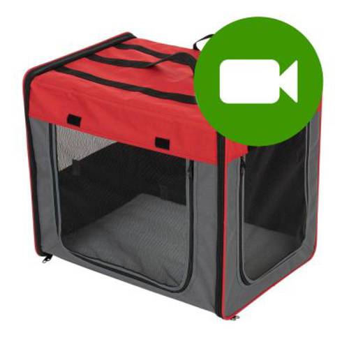 Torba podróżna First Class Basic L: dł x szer x wys.: 79 x 53,5 x 66 cm, szaro-brązowa/neonowo-zielona - Zooplus