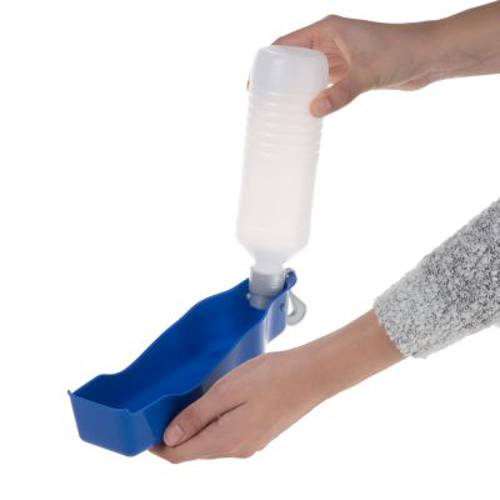 Butelka podróżna z miską 500 ml - Zooplus Selection