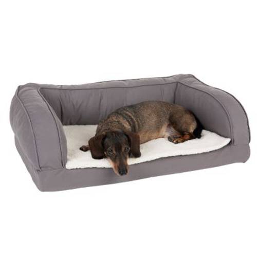 Ortopedyczna sofa dla psa, szara Dł. x szer. x wys.: 75 x 50 x 25 cm - Zooplus Selection