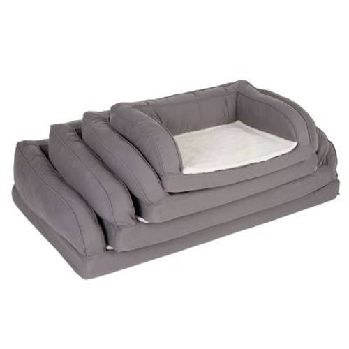Ortopedyczna sofa dla psa, szara Dł. x szer. x wys.: 75 x 50 x 25 cm - Zooplus Selection