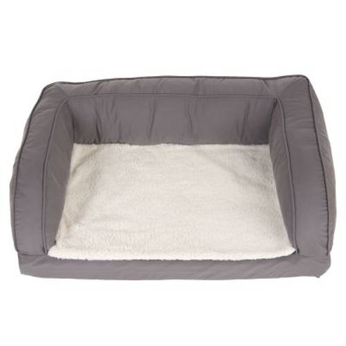 Ortopedyczna sofa dla psa, szara Dł. x szer. x wys.: 75 x 50 x 25 cm - Zooplus Selection