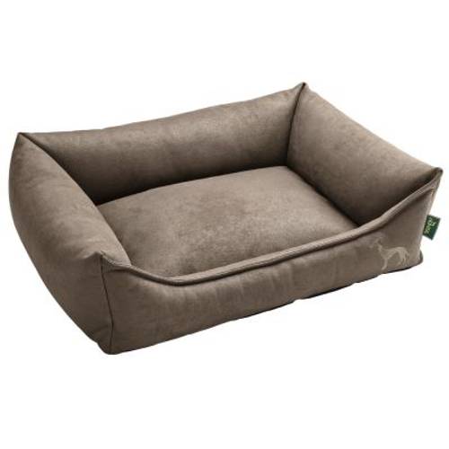 Hunter sofa dla psa Bologna, kamienno-szara Dł. x szer. x wys.: 90 x 70 x 20 cm - Hunter
