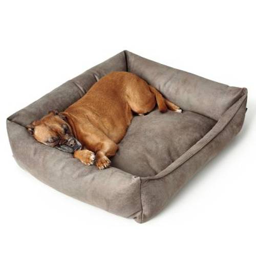 Hunter sofa dla psa Bologna, kamienno-szara Dł. x szer. x wys.: 90 x 70 x 20 cm - Hunter