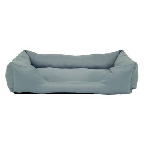 Prostokątne legowisko dla psa Bruno, niebiesko-szare Rozmiar L: dł. x szer. x wys.: 100 x 60 x 20 cm - Zooplus