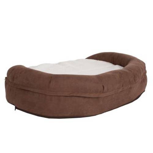 Ortopedyczne legowisko dla psa Memory Oval, brązowe Dł. x szer. x wys.: 118 x 74 x 24 cm - Zooplus Selection