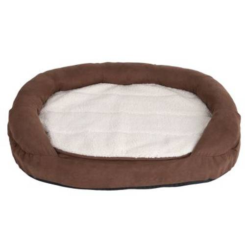 Ortopedyczne legowisko dla psa Memory Oval, brązowe Dł. x szer. x wys.: 118 x 74 x 24 cm - Zooplus Selection