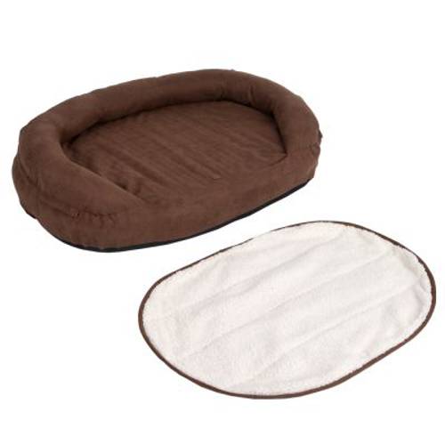 Ortopedyczne legowisko dla psa Memory Oval, brązowe Dł. x szer. x wys.: 118 x 74 x 24 cm - Zooplus Selection
