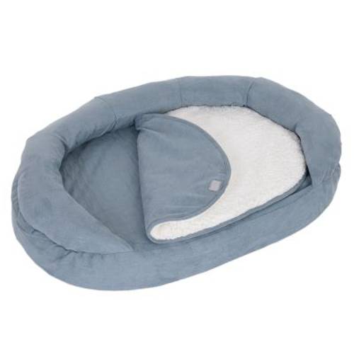 Ortopedyczne legowisko dla psa Memory Oval, szare Dł. x szer. x wys.: 72 x 50 x 20 cm - Zooplus Selection