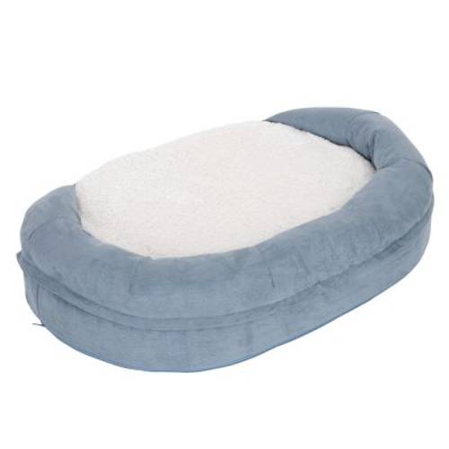 Ortopedyczne legowisko dla psa Memory Oval, szare Dł. x szer. x wys.: 72 x 50 x 20 cm - Zooplus Selection