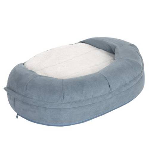 Ortopedyczne legowisko dla psa Memory Oval, szare Dł. x szer. x wys.: 72 x 50 x 20 cm - Zooplus Selection