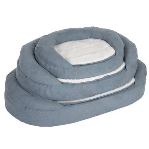 Ortopedyczne legowisko dla psa Memory Oval, szare Dł. x szer. x wys.: 72 x 50 x 20 cm - Zooplus Selection
