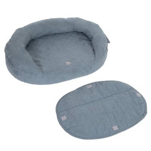 Ortopedyczne legowisko dla psa Memory Oval, szare Dł. x szer. x wys.: 100 x 65 x 22 cm - Zooplus Selection