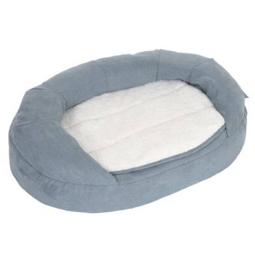 Ortopedyczne legowisko dla psa Memory Oval, szare Dł. x szer. x wys.: 100 x 65 x 22 cm - Zooplus Selection