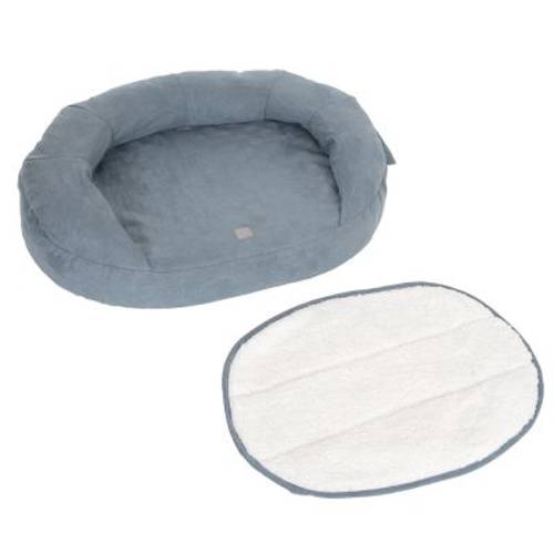 Ortopedyczne legowisko dla psa Memory Oval, szare Dł. x szer. x wys.: 100 x 65 x 22 cm - Zooplus Selection