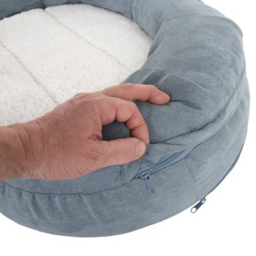 Ortopedyczne legowisko dla psa Memory Oval, szare Dł. x szer. x wys.: 100 x 65 x 22 cm - Zooplus Selection