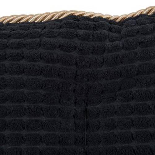 Legowisko dla kota i psa Cozy Kingdom, czarno-beżowe Ø 45 x wys. 20 cm - Zooplus Selection