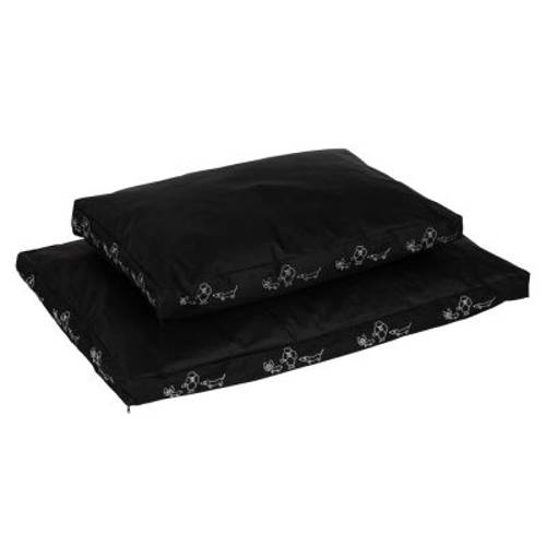 Poduszka dla psa Silhouette Dł. x szer. x wys.: 120 x 80 x 8 cm, czarna - Zooplus Selection