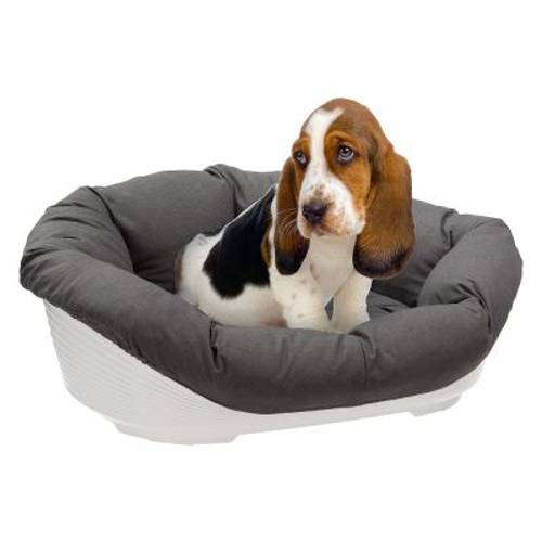 Ferplast Siesta Deluxe, antracytowa poduszka Sofia do kosza 4: dł. x szer. x wys.: 64 x 48 x 25 cm - Zooplus