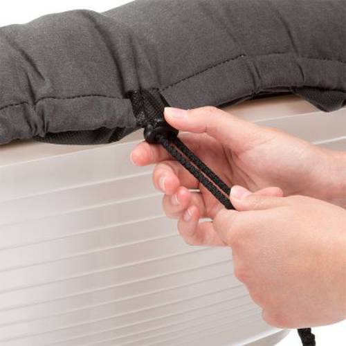 Ferplast Siesta Deluxe, antracytowa poduszka Sofia do kosza 10: dł. x szer. x wys.: 96 x 71 x 32 cm - Ferplast