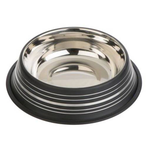 Silver Line miska ze stali szlachetnej, czarna matowa 450 ml, Ø 20 cm - Zooplus Selection