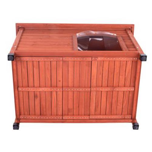 Buda dla psa Woody z płaskim dachem S: szer. x gł. x wys.: 85 x 57 x 58 cm - Zooplus Selection
