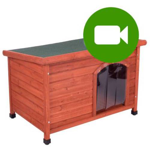 Buda dla psa Woody z płaskim dachem S: szer. x gł. x wys.: 85 x 57 x 58 cm - Zooplus Selection