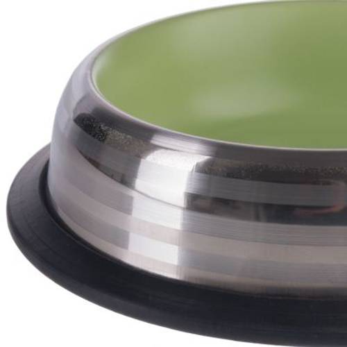 Miska ze stali nierdzewnej, zielona 470 ml, Ø 20 cm - Zooplus