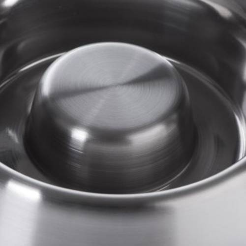 Spowalniająca jedzenie miska ze stali nierdzewnej 530 ml, Ø 22,5 cm - Zooplus Selection