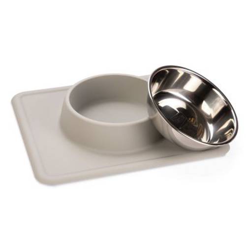 Karlie miska z podkładką silikonową dla psa Dex 350 ml, Ø 14 cm, czerwona - Karlie