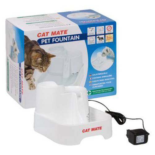 Cat Mate poidełko fontanna Komplet (poidełko, 2 x filtr zapasowy, pompa zapasowa) - Zooplus Selection