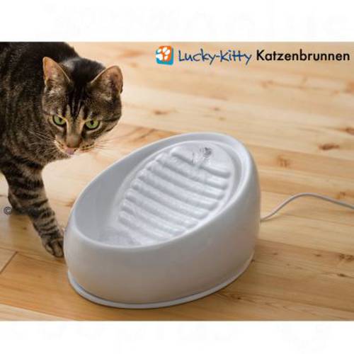 Lucky-Kitty poidełko fontanna Biała - Zooplus Selection