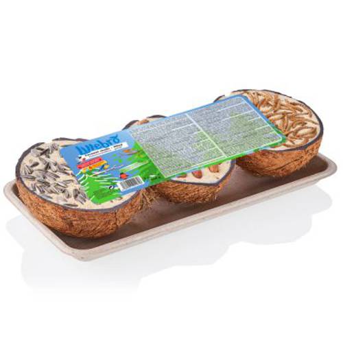 Lillebro Łupiny kokosa wypełnione nasionami 3 szt., po 200 g