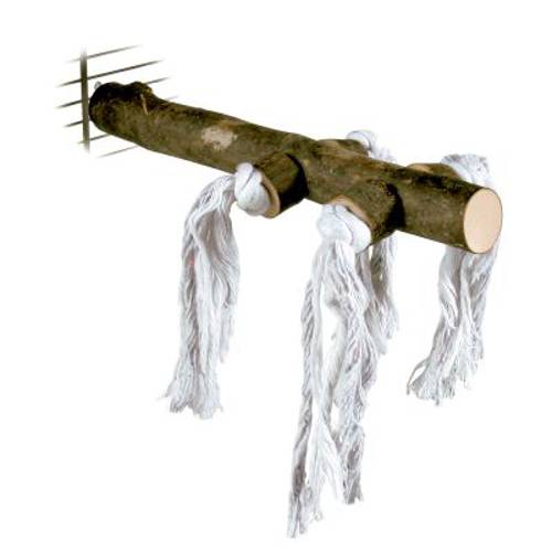 Trixie naturalna grzęda ze sznurkami do zabawy Długość: 25 cm