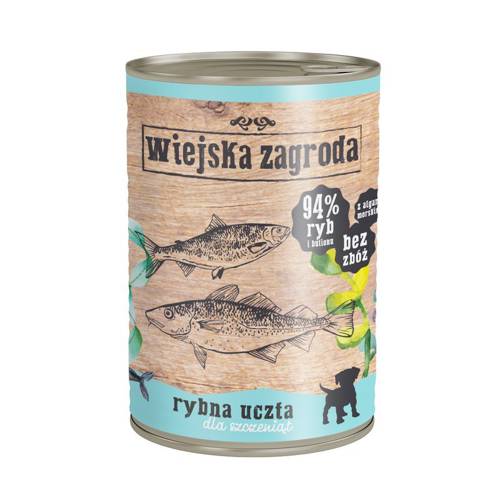 Wiejska zagroda MIX dla szczeniąt JUNIOR 12x400g - Wiejska zagroda