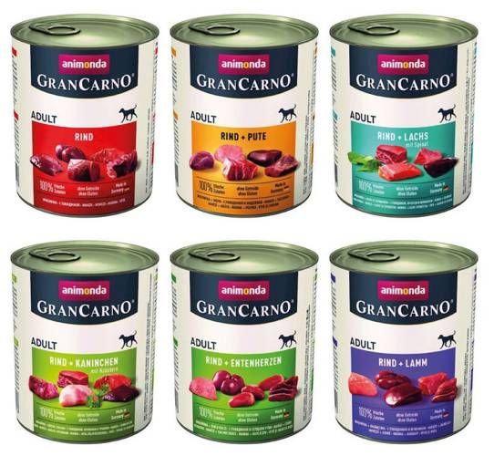 Animonda GranCarno Adult MIX smaków 6x800g - Animonda