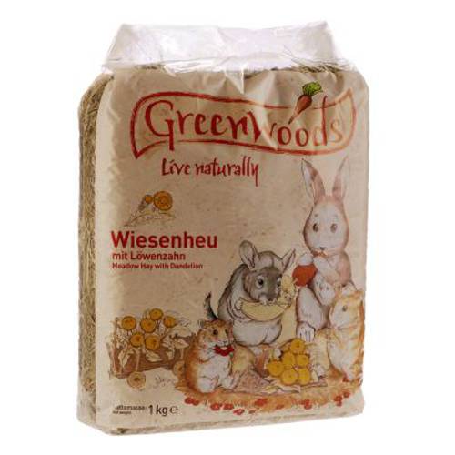 Greenwoods Siano łąkowe, 1 kg Mniszek lekarski, 1 kg - Greenwoods