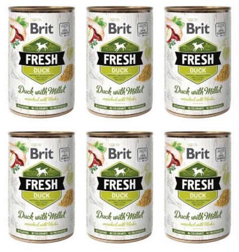 Brit Fresh Duck With Millet 6x400g - Brit